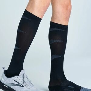 Black and Gray Athletic Compression Socks